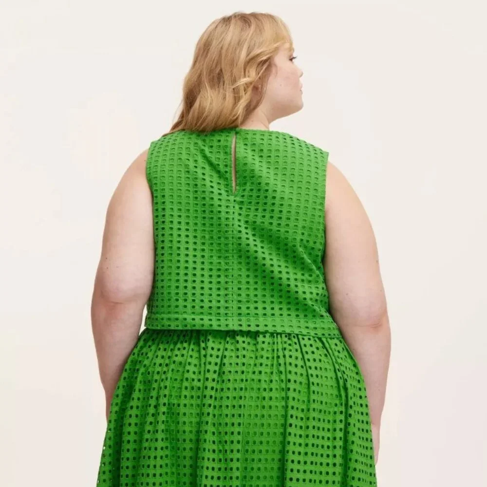 NWT Eyelet Shell Tank Top - kate spade new york x Target Green
